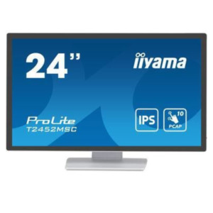 Iiyama iiyama ProLite T2452MSC-W1 computer monitor 60,5 cm (23.8") 1920 x 1080 Pixels Full HD LCD Touchscreen Multi-gebruiker Wit