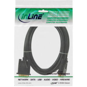 InLine 17771P DVI kabel 1 m DVI-D Zwart