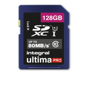 Integral 128GB ULTIMAPRO SDHC/XC 80MB CLASS 10 UHS-I U1 SD Klasse 10