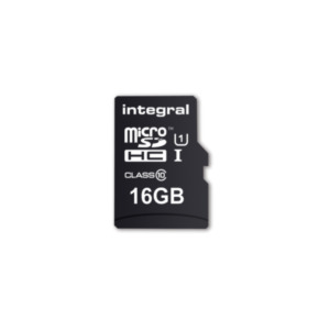 Integral UltimaPro 16 GB MicroSDHC Class 10 Memory Card up to 90 MB/s, U1 Rating Black MicroSD UHS-I