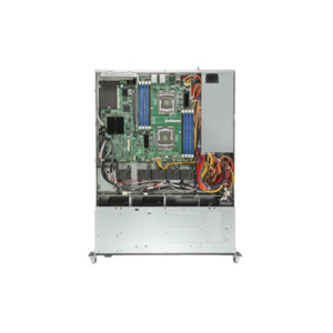 Intel R1304EP2SHFN server barebone Intel® C602 LGA 1356 (Socket B2) Rack (1U) Zwart, Metallic