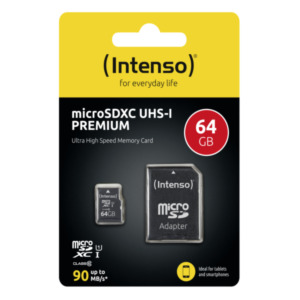 Intenso 3423490 flashgeheugen 64 GB MicroSDXC UHS-I Klasse 10