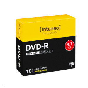 Intenso DVD-R 4.7GB, Printable, 16x 4,7 GB 10 stuk(s)