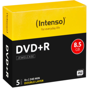 Intenso Dvd+R Dl Disc 8.5 Gb Intenso 4311245 5 Stuks Jewelcase