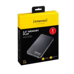 Intenso Festplatte 2TB USB 3.0 6.35cm 2.5'' schwarz - Festplatte - 2,5\" externe harde schijf 2000 GB Zwart