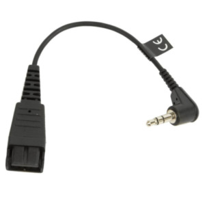 Jabra 8734-749 audio kabel 0,15 m QD 3.5mm Zwart