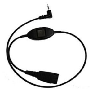 Jabra Adaptor cord QD -> 2.5mm 0.5m Zwart telefoonkabel