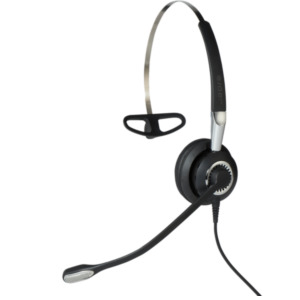 Jabra Biz 2400 II QD Mono NC 3-in-1 Wideband Headset Bedraad Neckband, oorhaak, Hoofdband Kantoor/callcenter Zwart, Zilver