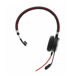 Jabra Evolve 40 Headset Bedraad Hoofdband Kantoor/callcenter Bluetooth Zwart, Rood, Zilver