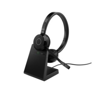 Jabra Evolve 65 TE Headset Bedraad en draadloos Hoofdband Kantoor/callcenter USB Type-A Bluetooth Oplaadhouder Zwart