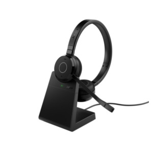 Jabra Evolve 65 TE Headset Bedraad en draadloos Hoofdband Kantoor/callcenter USB Type-A Bluetooth Oplaadhouder Zwart