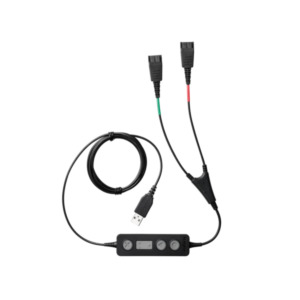 Jabra Link 265 audio kabel USB2.0 2x QD Zwart