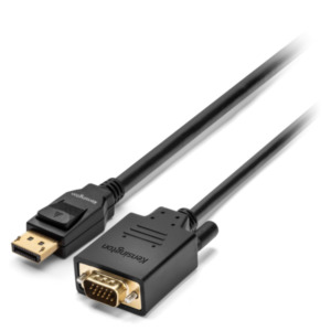 Kensington DisplayPort 1.2 (M) to VGA (M) passive unidirectional cable, 1.8m (6ft)