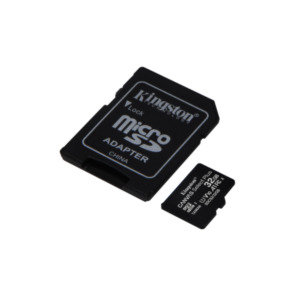 Kingston Technology 32GB micSDHC Canvas Select Plus 100R A1 C10 dubbel pakket + enkele ADP