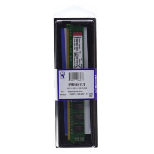 Kingston Technology ValueRAM KVR16N11/8 geheugenmodule 8 GB 1 x 8 GB DDR3 1600 MHz