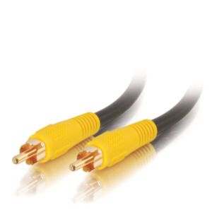 Leduro C2G 2m RCA-Type Video Cable composiet videokabels Zwart