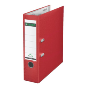 Leitz Plastic Lever Arch File A4 80mm 180° Red ringband Rood