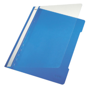 Leitz Standard Plastic File A4 Blue (25) stofklepmap PVC Blauw