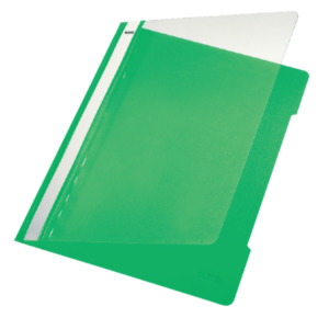 Leitz Standard Plastic File White A4 PVC Light-green stofklepmap Groen