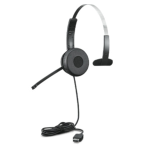 Lenovo 100 Mono Headset Bedraad Hoofdband Kantoor/callcenter USB Type-A Zwart