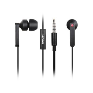 Lenovo 4XD0J65079 hoofdtelefoon/headset Hoofdtelefoons Bedraad In-ear Oproepen/muziek Zwart