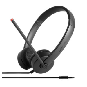 Lenovo Stereo Analog Headset Bedraad Hoofdband Kantoor/callcenter Zwart