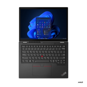 Lenovo ThinkPad L13 Yoga Gen 3 (AMD) AMD Ryzen™ 7 PRO 5875U Hybride (2-in-1) 33,8 cm (13.3") Touchscreen WUXGA 16 GB DDR4-SDRAM 512 GB SSD Wi-Fi 6E (802.11ax) Windows 11 Pro Zwart