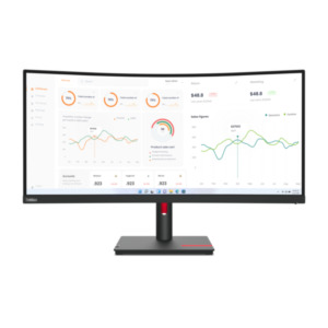 Lenovo ThinkVision T34w-30 LED display 86,4 cm (34") 3440 x 1440 Pixels Wide Quad HD Zwart