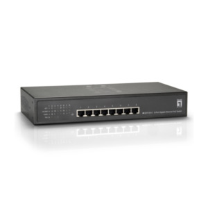 Level One GEP-0812W120 netwerk-switch Gigabit Ethernet (10/100/1000) Power over Ethernet (PoE) Grijs