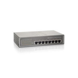 Level One GEP-0820 netwerk-switch Unmanaged Gigabit Ethernet (10/100/1000) Power over Ethernet (PoE) Grijs