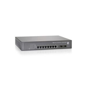 Level One GEP-1020 netwerk-switch Gigabit Ethernet (10/100/1000) Power over Ethernet (PoE) Grijs