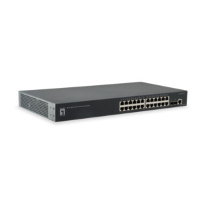 Level One GTL-2661 netwerk-switch Managed L2 Gigabit Ethernet (10/100/1000) Zwart