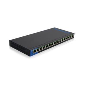 Linksys LGS116P-UK netwerk-switch Unmanaged L7 Gigabit Ethernet (10/100/1000) Power over Ethernet (PoE) Zwart