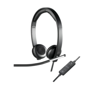 Logitech H650E Stereofonisch Hoofdband Zwart, Zilver hoofdtelefoon