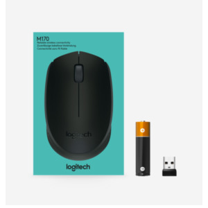 Logitech M171 Black-K muis Kantoor Ambidextrous RF Draadloos Optisch 1000 DPI