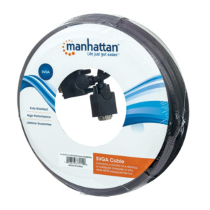 Manhattan 372190 VGA kabel 20 m VGA (D-Sub) Zwart