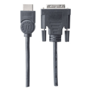 Manhattan 372503 video kabel adapter 1,8 m HDMI Type A (Standaard) DVI-D Zwart