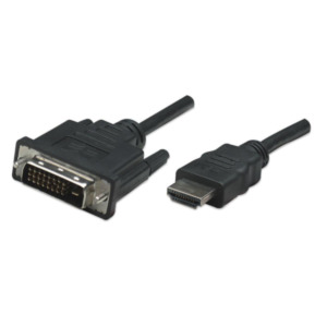 Manhattan 372527 video kabel adapter 5 m HDMI DVI-D Zwart
