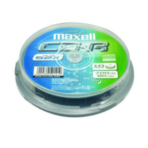 Maxell CD-R 700MB 80min XL 52x Spindle 10pk 10 stuk(s)