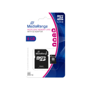 MediaRange 8GB microSDHC Klasse 10