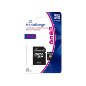 MediaRange MR958 flashgeheugen 16 GB MicroSDHC Klasse 10