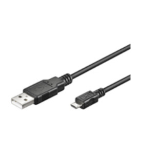 MicroConnect Goobay USB micro-B 180, 1.8m USB-kabel 1,8 m Micro-USB B USB A Zwart