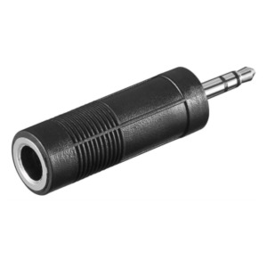 MicroConnect Microconnect AUDALT tussenstuk voor kabels 3.5mm 6.3mm Zwart