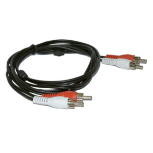 MicroConnect Microconnect AUDCC2 audio kabel 1,5 m 2 x RCA Zwart