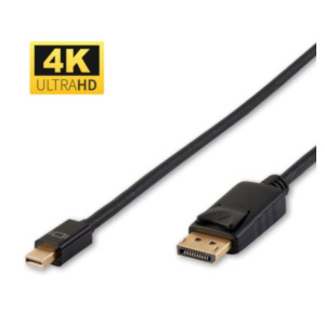 MicroConnect Microconnect DP-MMG-100MB DisplayPort kabel 1 m Mini DisplayPort Zwart