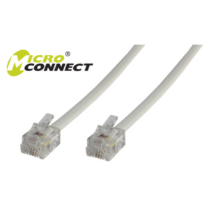MicroConnect Microconnect MPK102 telefoonkabel 2 m Wit