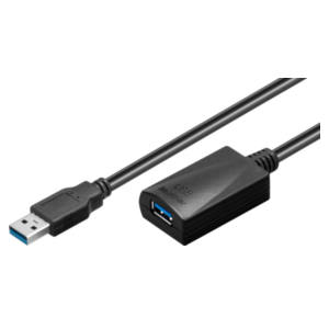 MicroConnect Microconnect USB3.0AAF5A USB-kabel USB 3.2 Gen 1 (3.1 Gen 1) 5 m USB A Zwart