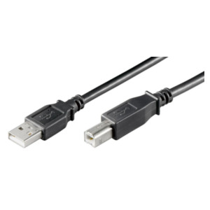 MicroConnect Microconnect USBAB01B USB-kabel 0,1 m USB 2.0 USB A USB B Zwart