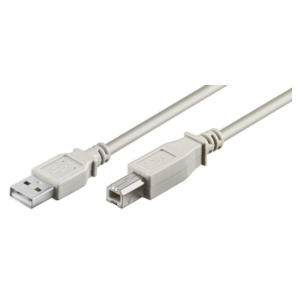 MicroConnect Microconnect USBAB1 USB-kabel 1 m USB 2.0 USB A USB B Wit