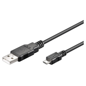 MicroConnect Microconnect USBABMICRO18 USB-kabel USB 2.0 1,8 m USB A Micro-USB B Zwart